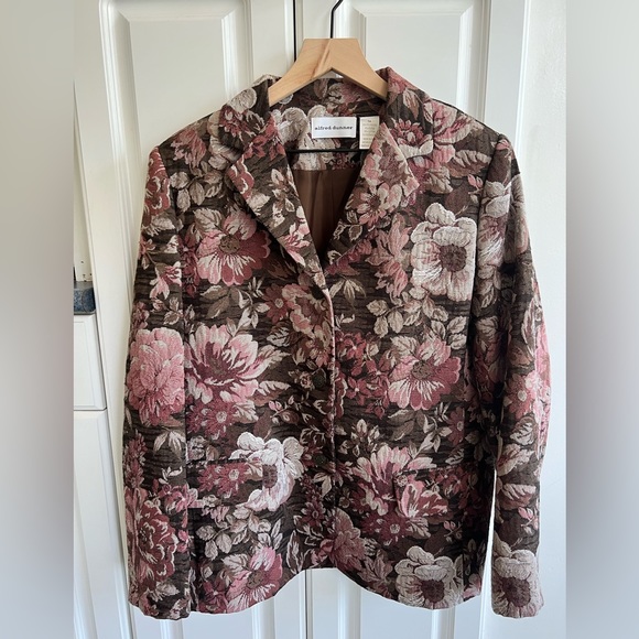 Vintage 90s Floral tapestry blazer - Picture 5 of 10